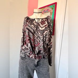 Paisley Print Women's Top